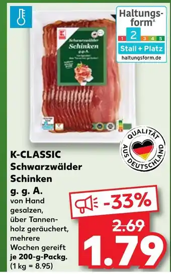 Kaufland K-classic schwarzwälder schinken Angebot