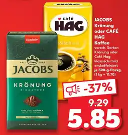 Kaufland Jacobs krönung oder café hag kaffee Angebot