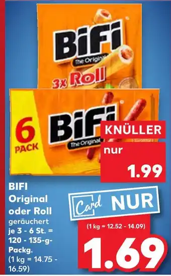 Kaufland Bifi original oder roll Angebot