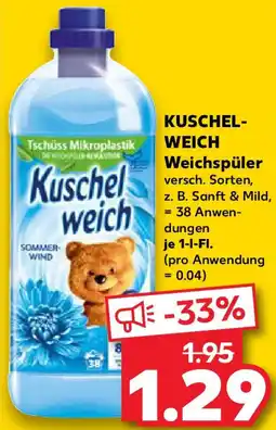Kaufland KUSCHELWEICH Weichspüler Angebot