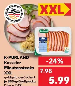 Kaufland Purland kasseler minutensteaks xxl Angebot