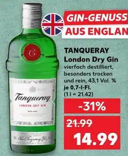 Kaufland Tanqueray london dry gin Angebot