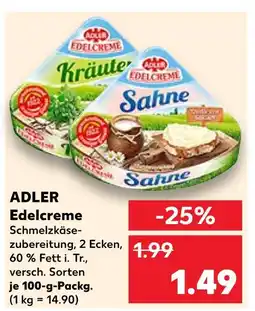 Kaufland Adler edelcreme Angebot