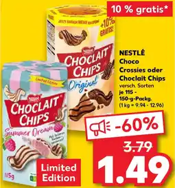 Kaufland NESTLÉ Choco Crossies oder Choclait Chips Angebot