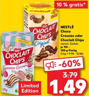 Kaufland NESTLÉ Choco Crossies oder Choclait Chips Angebot