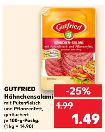 Kaufland Gutfried hähnchensalami Angebot