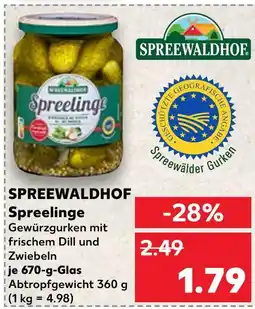 Kaufland Spreewaldhof spreelinge Angebot