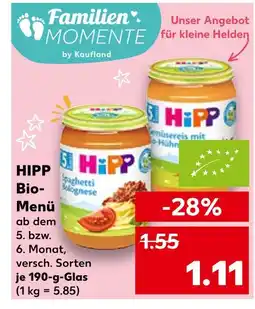 Kaufland Hipp bio-menü Angebot