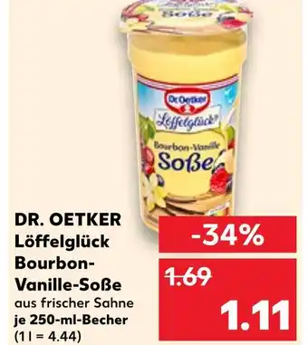 Kaufland Dr. oetker löffelglück bourbon-vanille-soße Angebot
