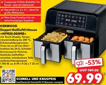 Kaufland KENWOOD Doppel-Heißluftfritteuse HFM20.000MB Angebot