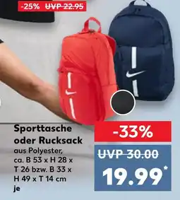 Kaufland Nike sporttasche oder rucksack Angebot