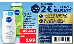 Kaufland Nivea creme- oder pflegedusche Angebot
