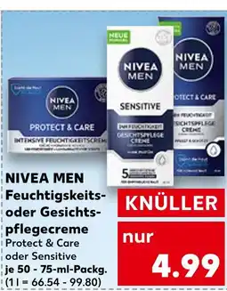 Kaufland Nivea men feuchtigkeits- oder gesichtspflegecreme Angebot
