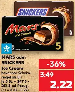 Kaufland MARS oder SNICKERS Ice Cream Angebot