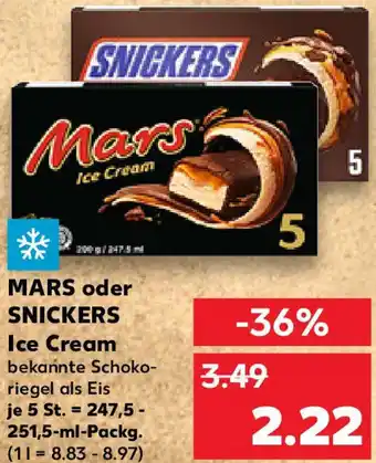Kaufland MARS oder SNICKERS Ice Cream Angebot