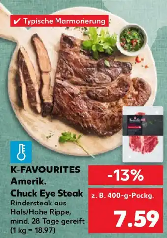 Kaufland K-FAVOURITES Amerik. Chuck Eye Steak Angebot