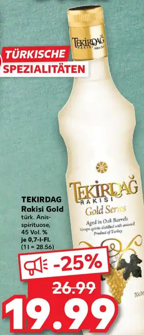 Kaufland TEKIRDAG Rakisi Gold Angebot