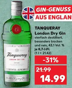Kaufland TANQUERAY London Dry Gin Angebot