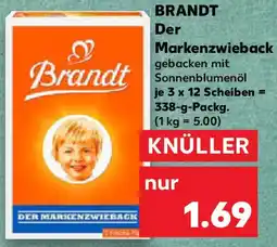 Kaufland BRANDT Der Markenzwieback Angebot