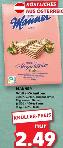 Kaufland MANNER Waffel-Schnitten Angebot