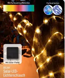 Aldi Nord Belavi LED-Solar-Lichterschlauch Angebot