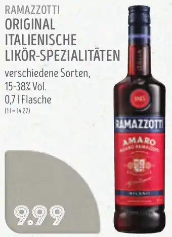Edeka Struve Ramazzotti original italienische likör-spezialitäten Angebot
