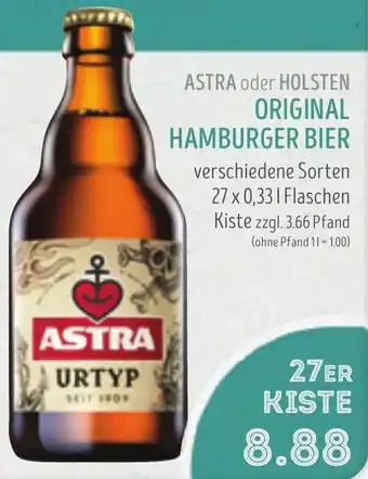Edeka Struve Astra oder holsten original hamburger bier Angebot