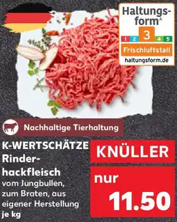 Kaufland K-WERTSCHÄTZE Rinderhackfleisch Angebot