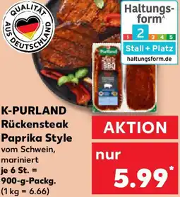 Kaufland K-PURLAND Rückensteak Paprika Style Angebot
