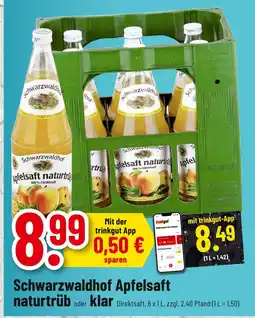 trinkgut Schwarzwaldhof apfelsaft naturtrüb Angebot