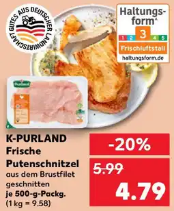 Kaufland K-PURLAND Frische Putenschnitzel Angebot