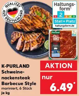 Kaufland K-PURLAND Schweinenackensteak Barbecue Style Angebot