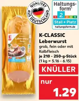 Kaufland K-CLASSIC Leberwurst Angebot