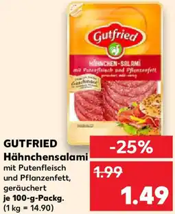 Kaufland GUTFRIED Hähnchensalami Angebot