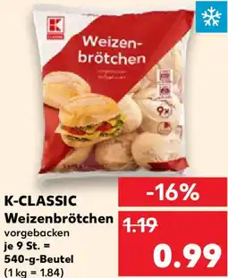 Kaufland K-CLASSIC Weizenbrötchen Angebot
