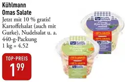 Galeria Markthalle Kühlmann Omas Salate Angebot