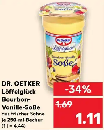 Kaufland DR. OETKER Löffelglück Bourbon Vanille-Soße Angebot