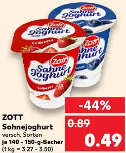 Kaufland ZOTT Sahnejoghurt Angebot