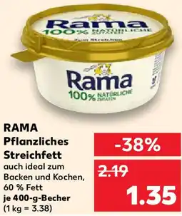 Kaufland RAMA Pflanzliches Streichfett Angebot