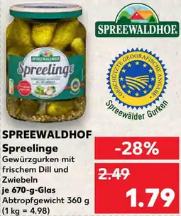 Kaufland SPREEWALDHOF Spreelinge Angebot