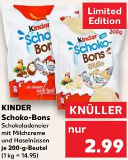 Kaufland KINDER Schoko-Bons Angebot