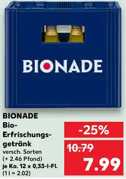Kaufland BIONADE Bio Erfrischungsgetränk Angebot