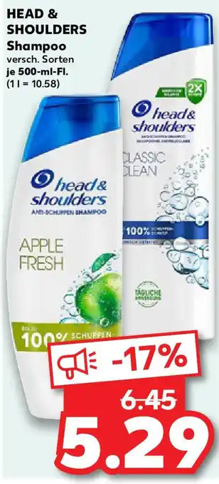Kaufland HEAD & SHOULDERS Shampoo Angebot