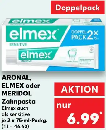 Kaufland ARONAL, ELMEX oder MERIDOL Zahnpasta Angebot