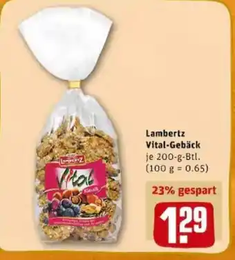 REWE PETZ Lambertz Vital-Gebäck 200g Angebot