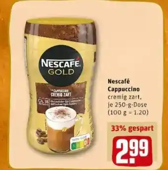 REWE PETZ Nescafé Cappuccino 250g Angebot