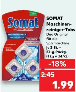 Kaufland SOMAT Maschinen- reiniger-Tabs Angebot