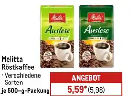 METRO Melitta röstkaffee Angebot