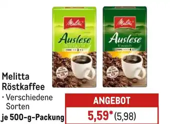 METRO Melitta röstkaffee Angebot