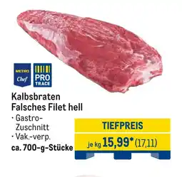 METRO Metro chef, pro trace kalbsbraten falsches filet hell Angebot